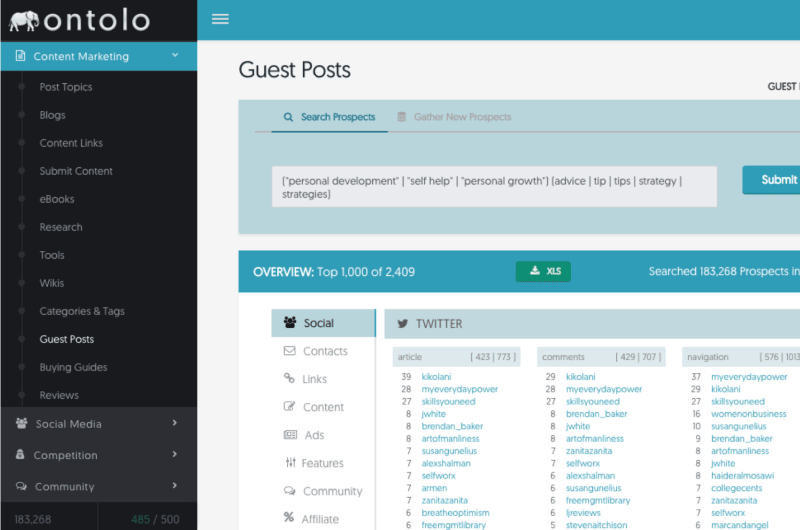 Link Building Prospection
