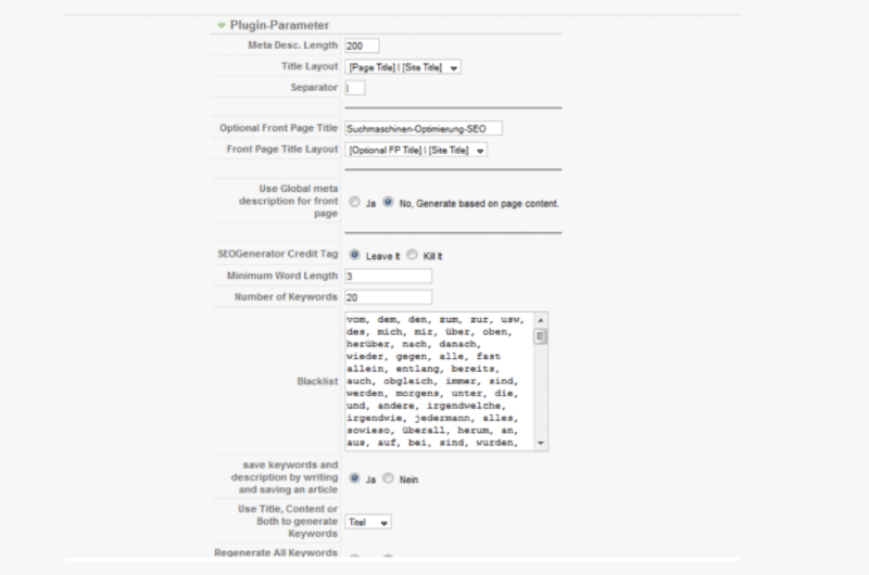 Keyword and Description Generator