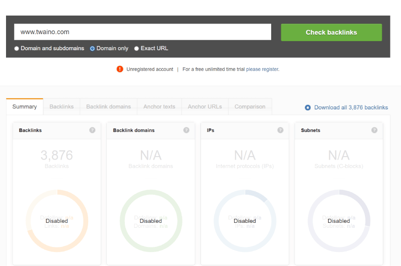 Backlinks Explorers