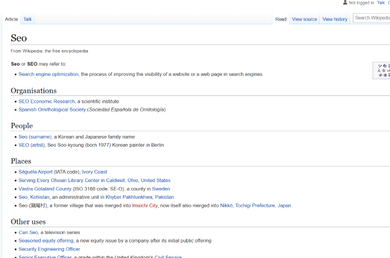 Keywords by Search Engine