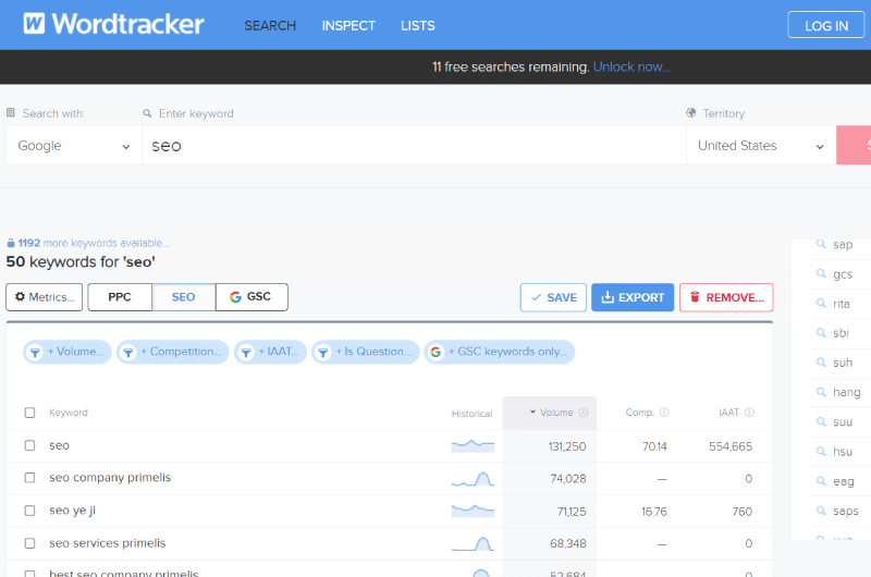 Find Keywords