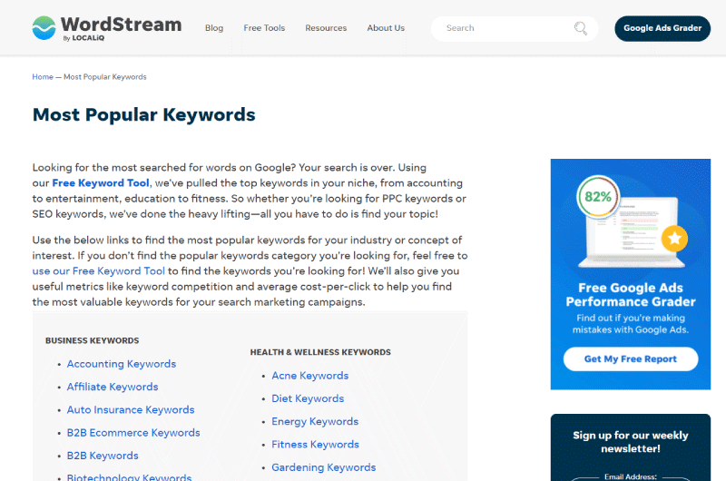 Search Keywords