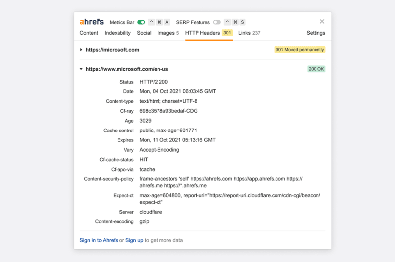 Toolbar SEO