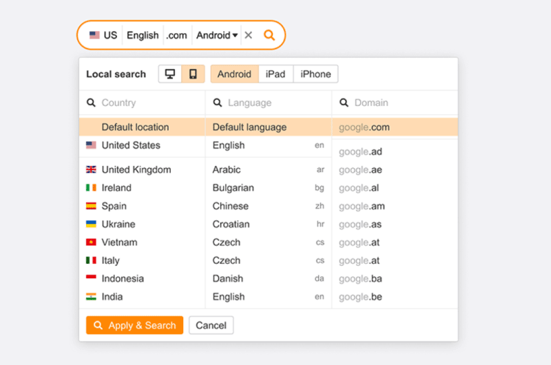 Toolbar SEO