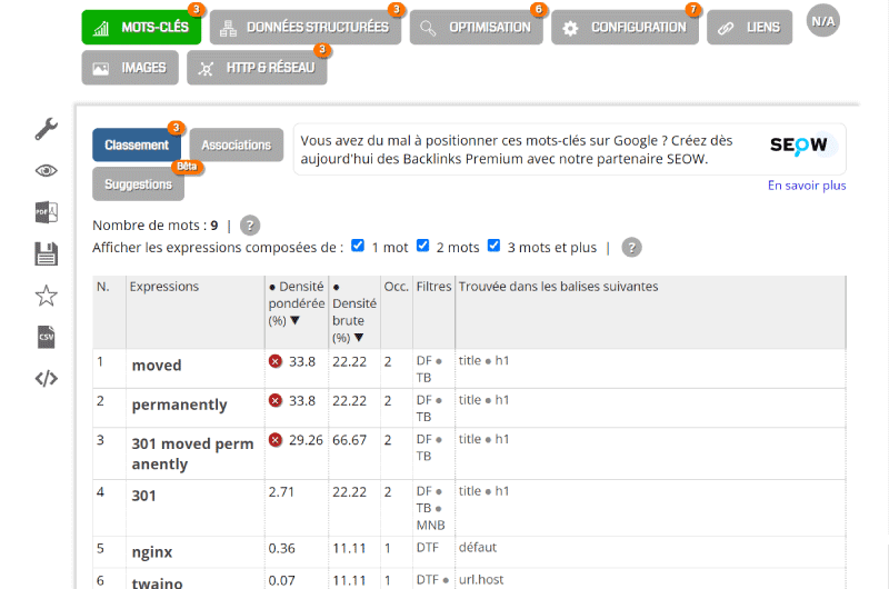 Audit SEO