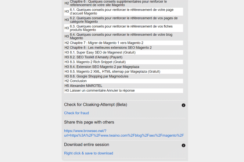 View as a search engine
