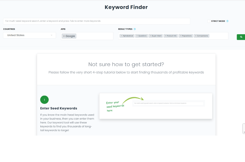 Find keywords
