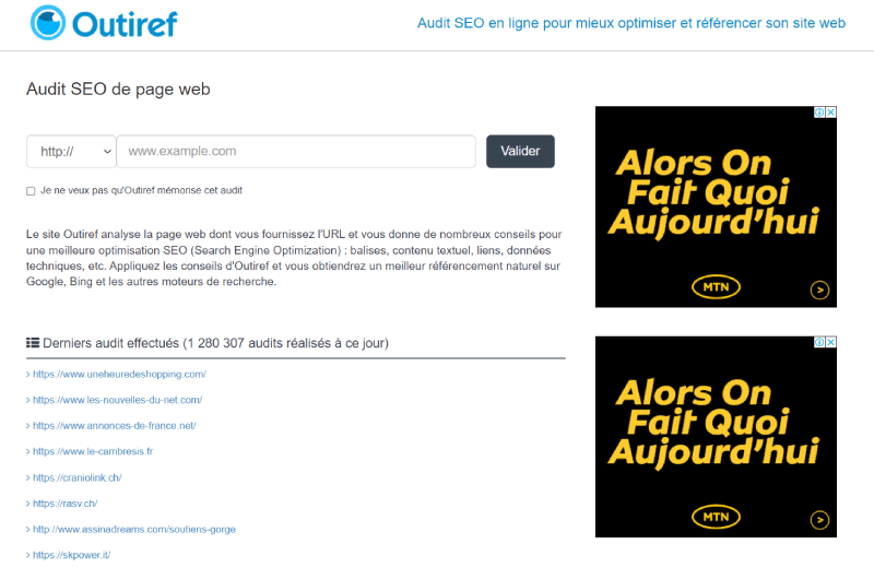 Audit SEO