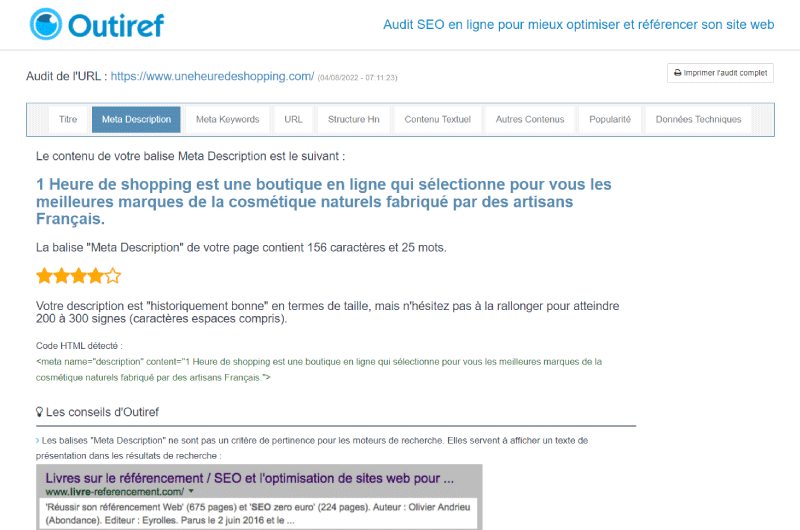 Audit SEO