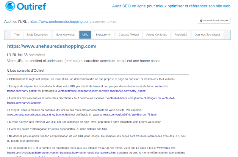 Audit SEO