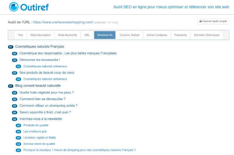 Audit SEO