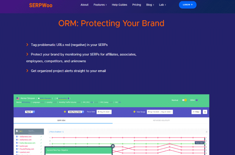 SERP Tracking
