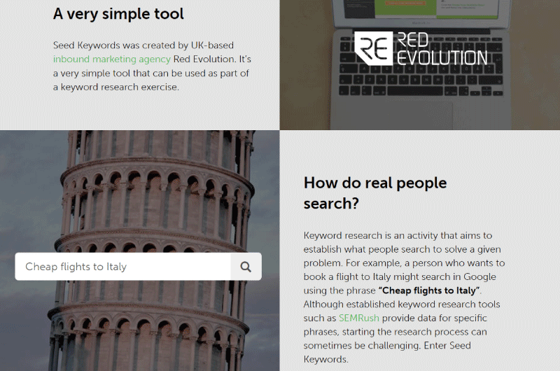 Search keywords