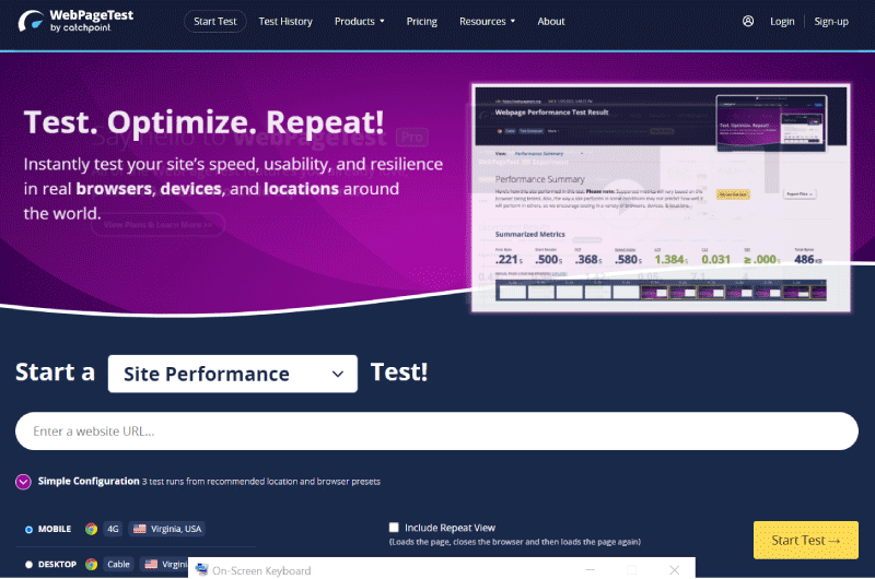 Site Performance