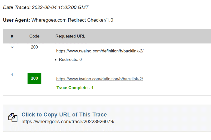 Redirects Audit