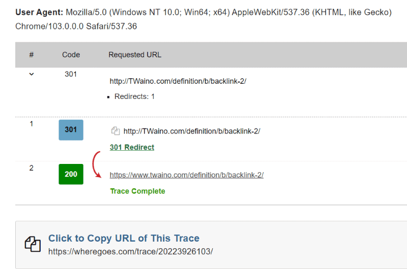 Redirects Audit