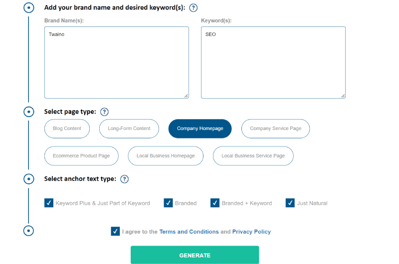 Find Anchor Text