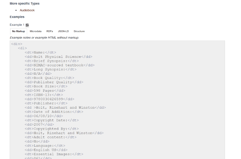 Book Rich Snippet Schema Generator