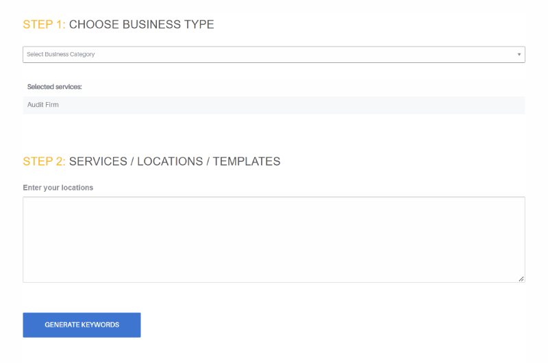 Bulk Keyword Generator
