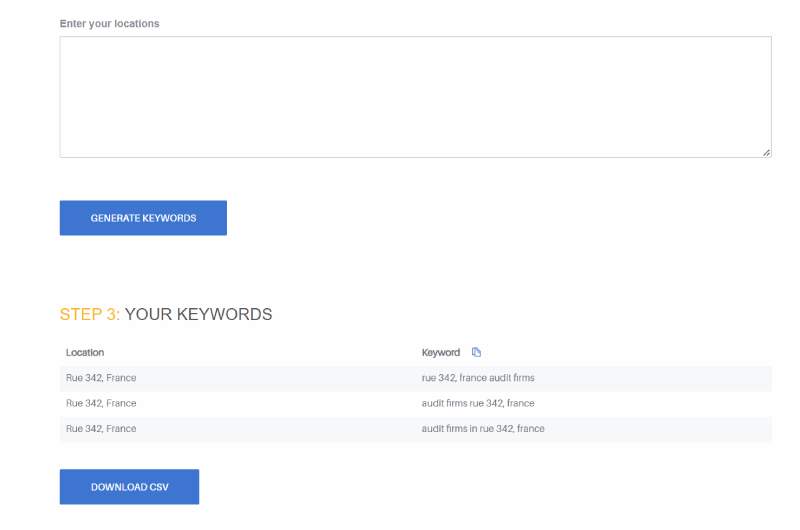 Bulk Keyword Generator