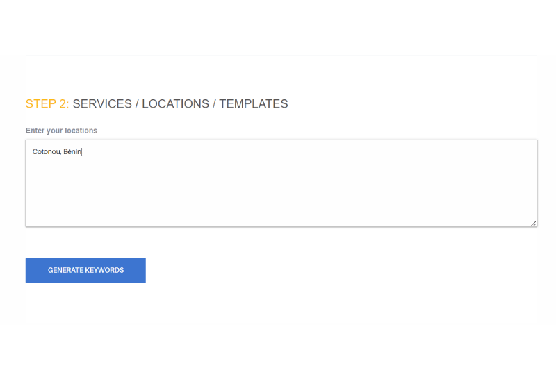Bulk Keyword Generator