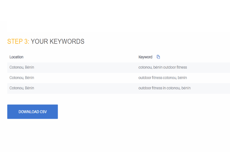 Bulk Keyword Generator