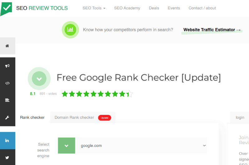Google Rank Tracking