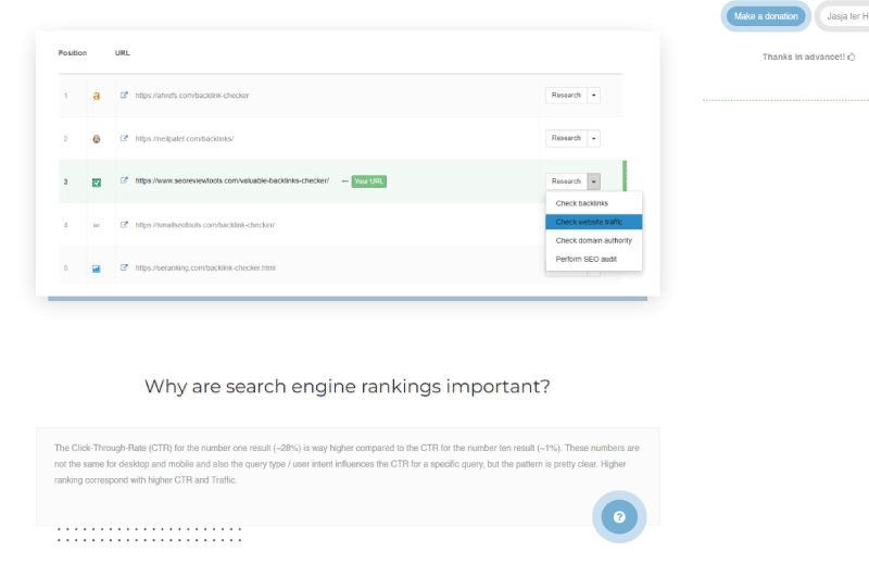 Google Rank Tracking