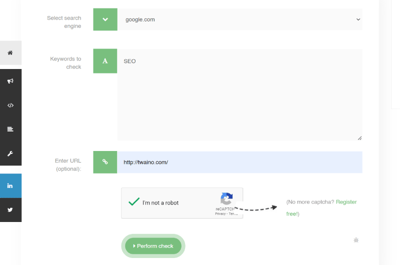 Google Rank Tracking