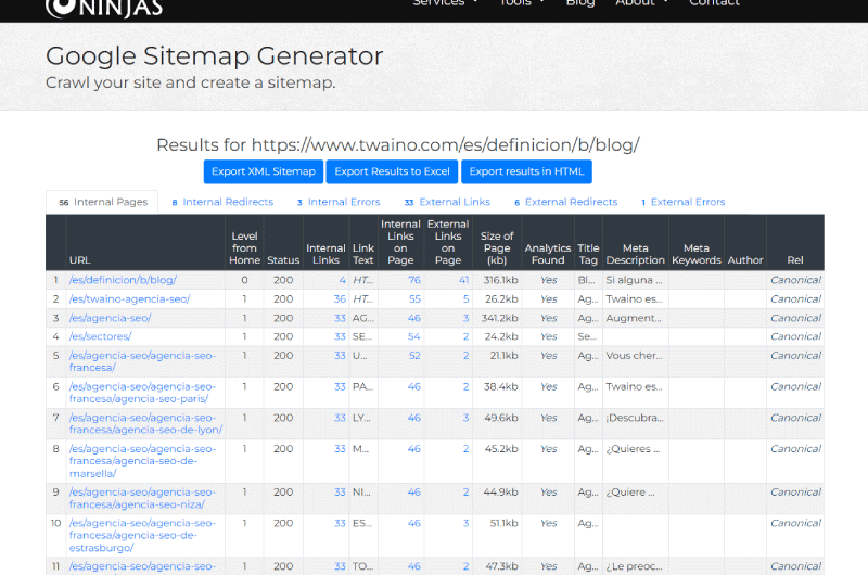 Sitemap Generator