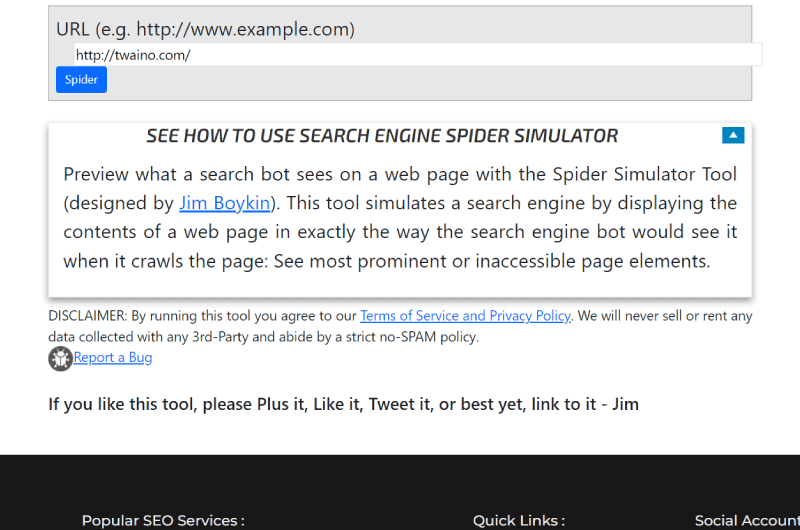 Simulador de Aranha 