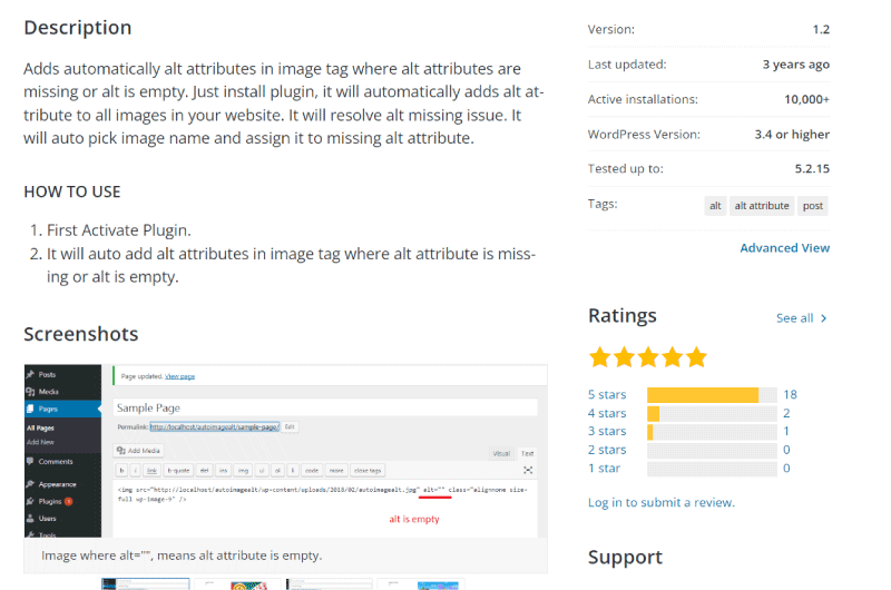 Ajout automatique des Attributs ALT Images