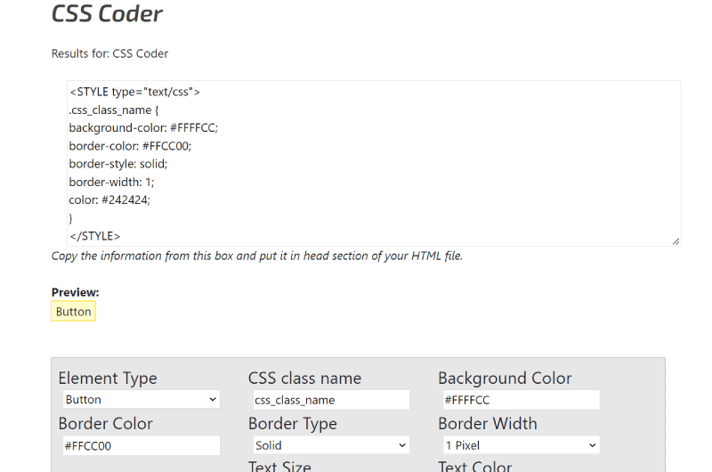 CSS Coder
