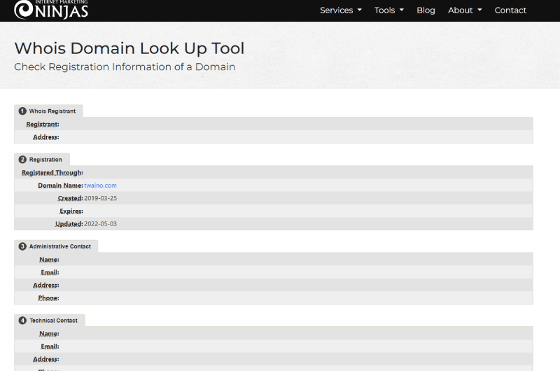 Identificar Whois 