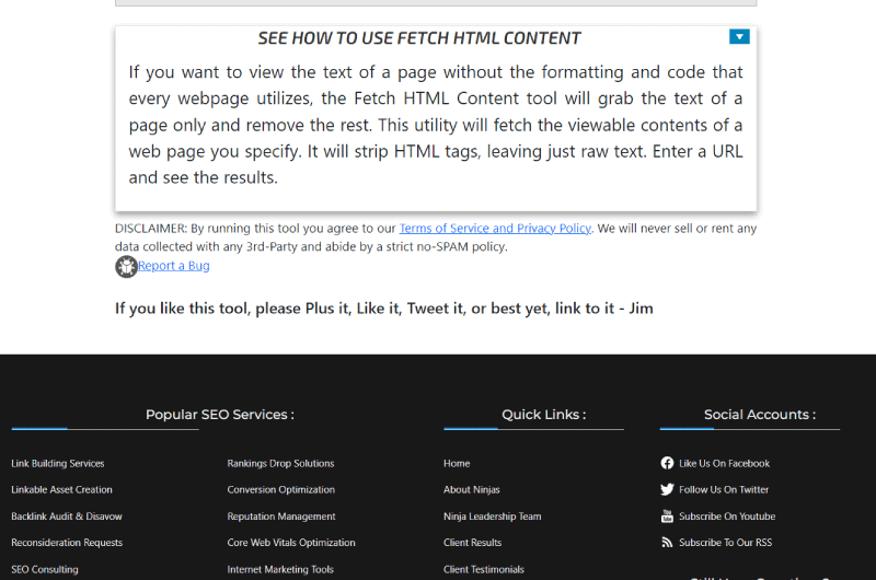 Buscar HTML 