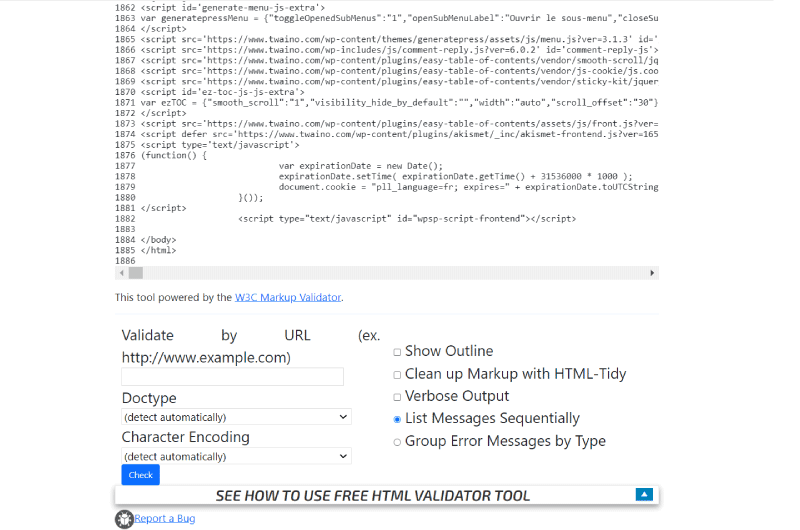 Code HTML Conforme aux Normes W3C