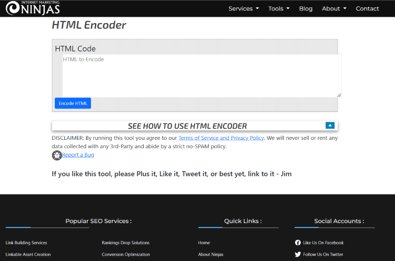 HTML Encoder