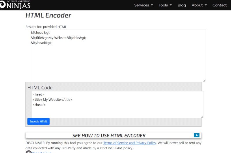 HTML Encoder