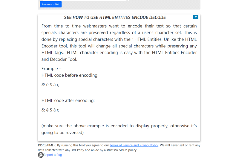 Décoder et encoder les caractères spéciaux HTML