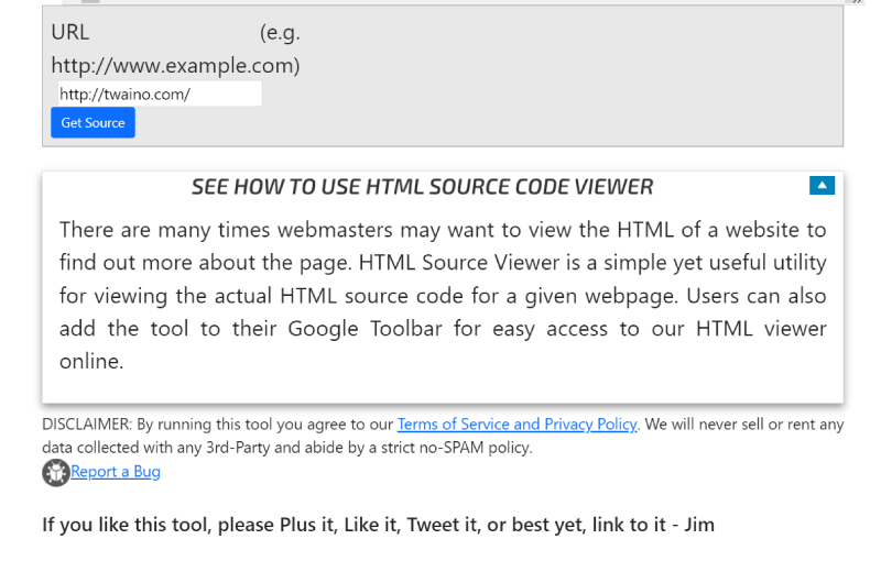 Obter código-fonte HTML 