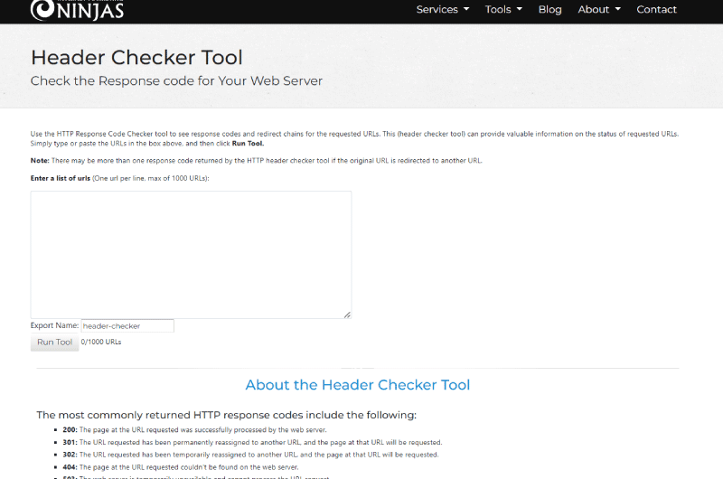 Header Checker Tool