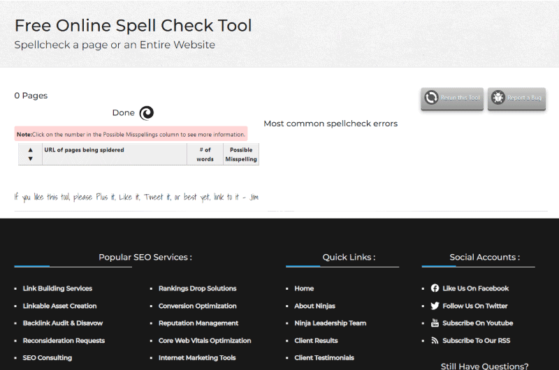 Free Online Spell Check Tool