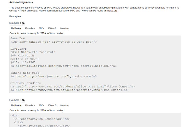 People Rich Snippets Schema Generator