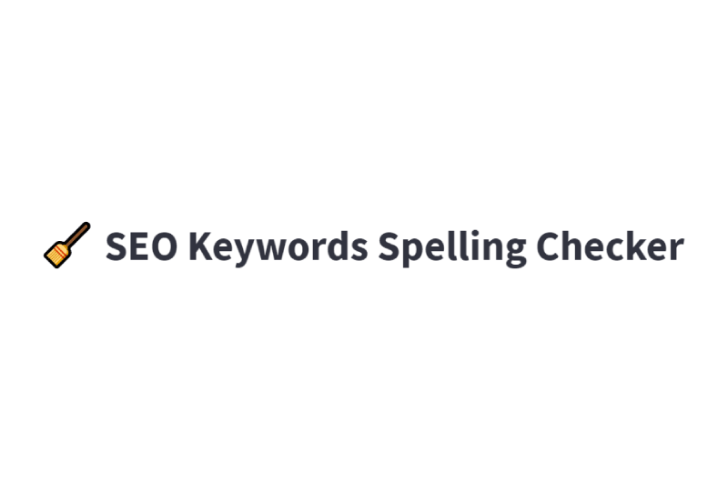 Keywords Spelling Checker