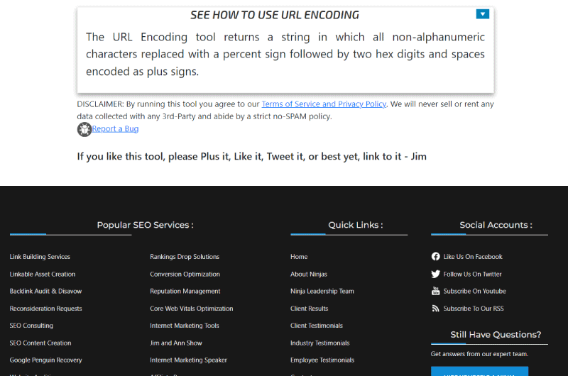 URL Encoding