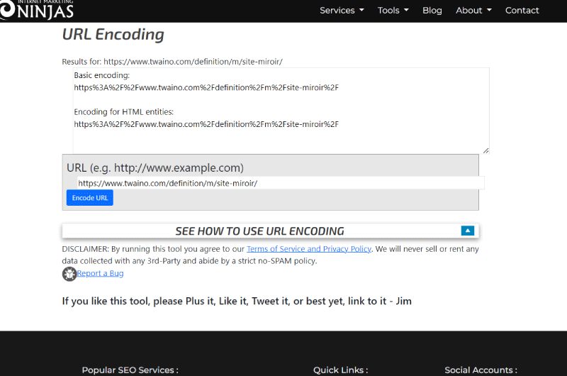 URL Encoding
