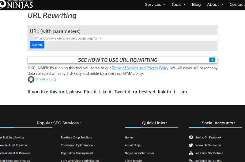 URL Rewriting