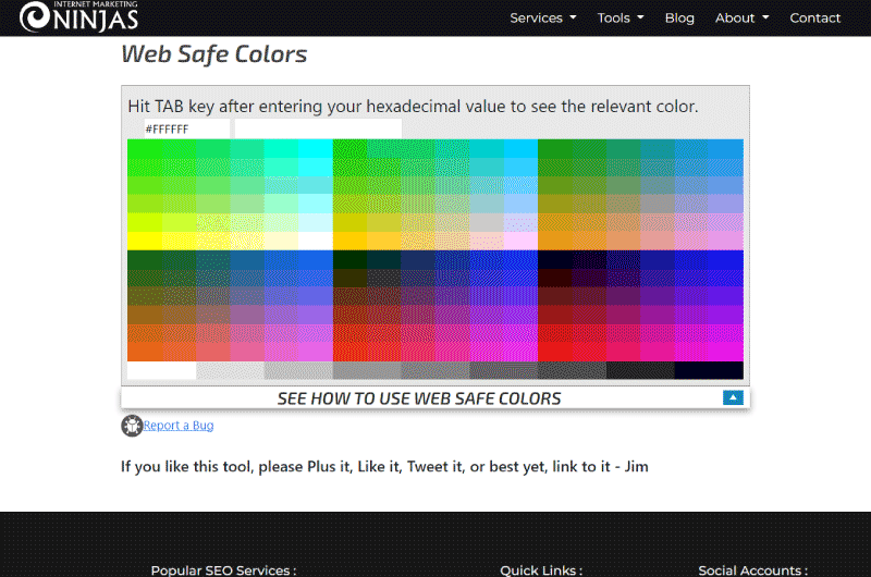 Nuancier de Couleurs