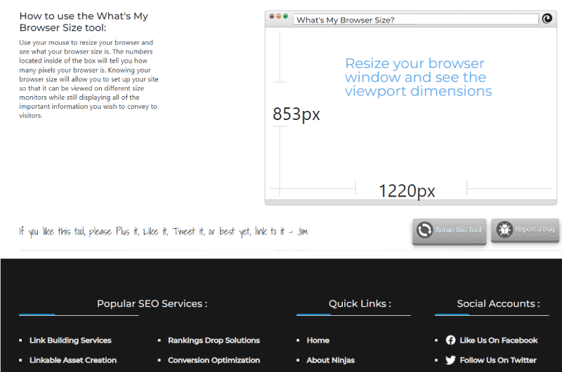 Browser Size