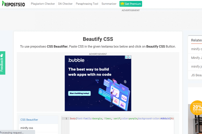 Código CSS